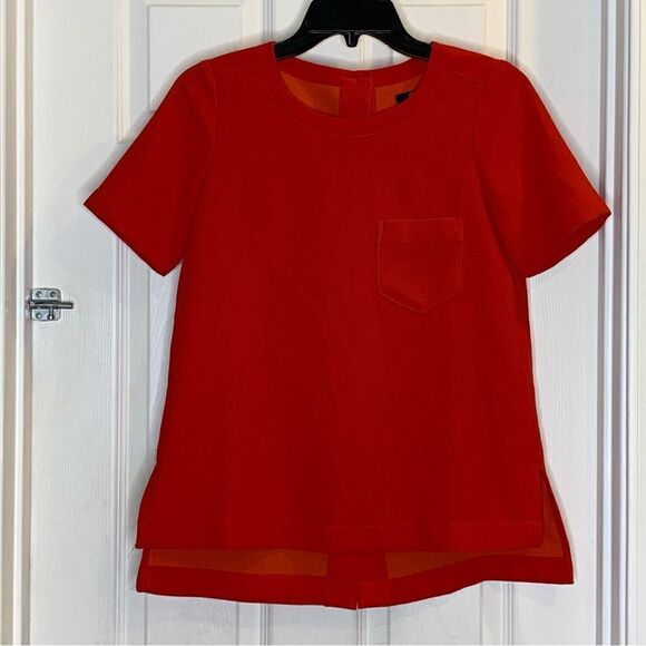 Madewell Industry Button Back Top Red Size XXS - Picture 2 of 10